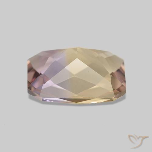 Ametrino Bicolor natural de 1.78 ct, Corte Octágono / Esmeralda, VS