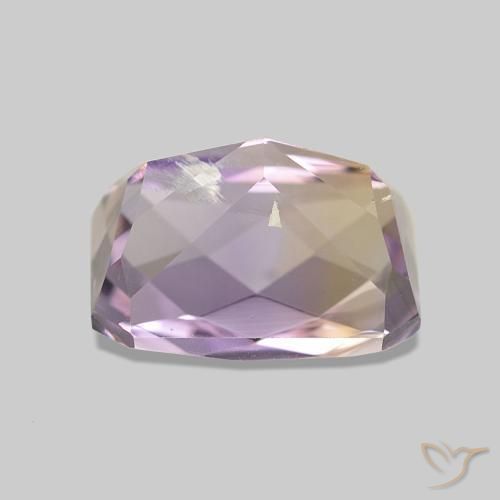 Ametrino Bicolor natural de 2.51 ct, Corte Octágono / Esmeralda, VS