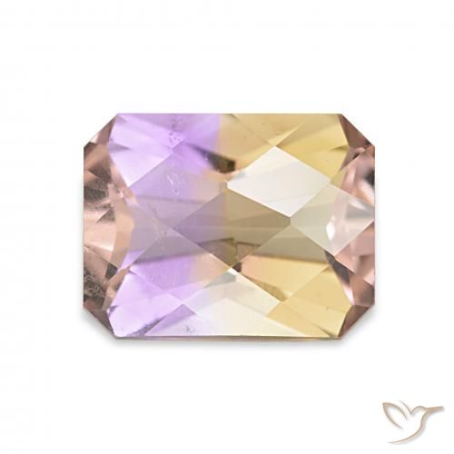 2.06ct Bicolor Ametrino, corte esmeralda, VS