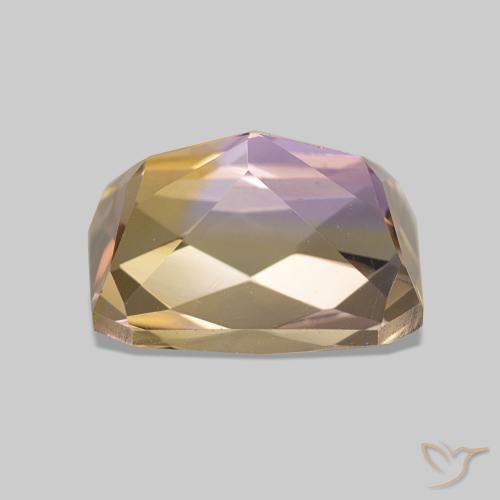 Ametrino Bicolor natural de 3.51 ct, Corte Octágono / Esmeralda, VVS