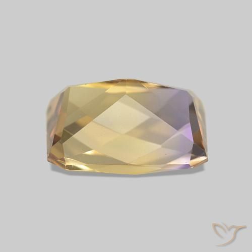 Ametrino Bicolor natural de 2.12 ct, Corte Octágono / Esmeralda, VVS
