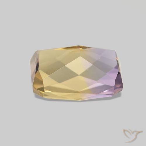 Ametrino Bicolor natural de 2.16 ct, Corte Octágono / Esmeralda, VVS