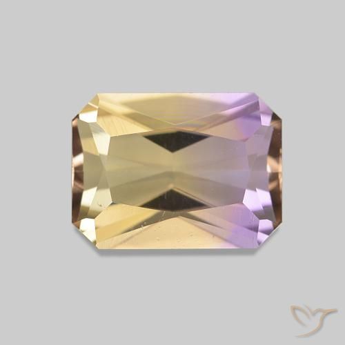 1.51ct Bicolor Ametrino, corte esmeralda, VVS-VS