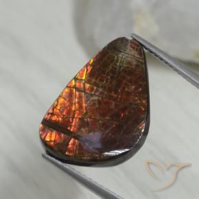 amolita Multicolor natural de 8.09 ct, Elegante, Opaco