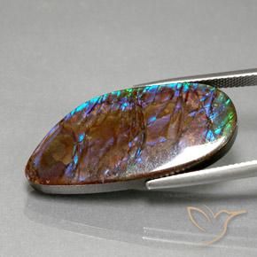 amolita Multicolor natural de 19.21 ct, Elegante, Opaco