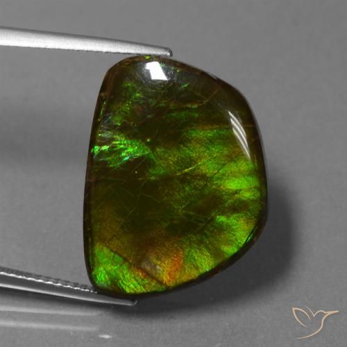17.11ct Natural Multicolor amolita, Elegante, Opaco