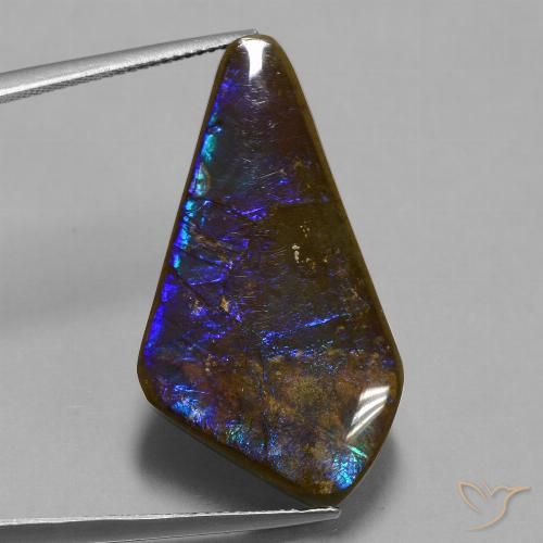 19.82ct Natural Multicolor amolita, Elegante, Opaco
