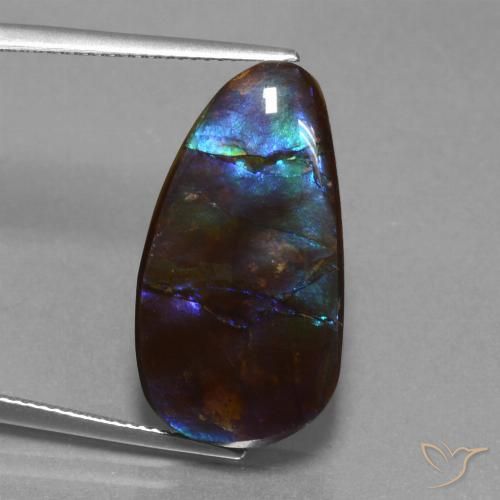 14.98ct Natural Multicolor amolita, Elegante, Opaco