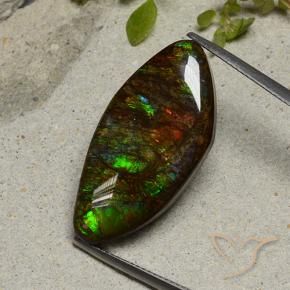 amolita Multicolor natural de 20.58 ct, Elegante, Opaco