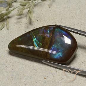 amolita Multicolor natural de 15.41 ct, Elegante, Opaco