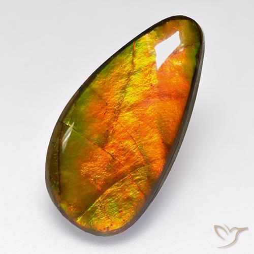 10.05ct Natural Multicolor amolita, Elegante, Opaco
