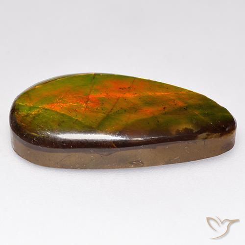 amolita Multicolor natural de 10.05 ct, Elegante, Opaco