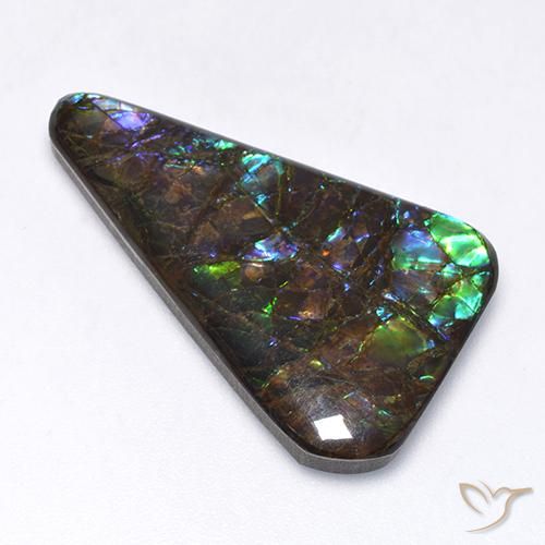 amolita Multicolor natural de 17.65 ct, Elegante, Opaco