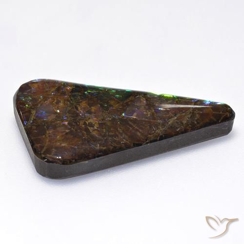 amolita Multicolor natural de 17.65 ct, Elegante, Opaco
