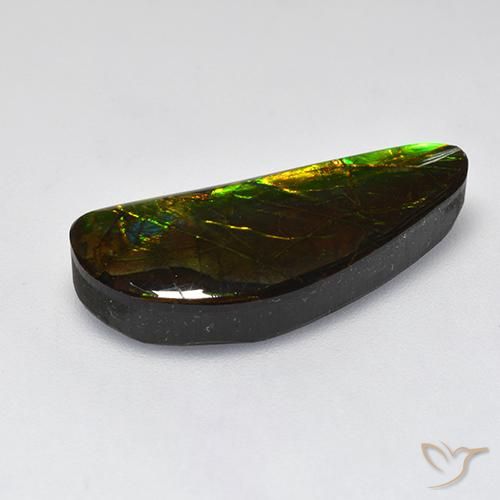 amolita Multicolor natural de 10.60 ct, Elegante, Opaco