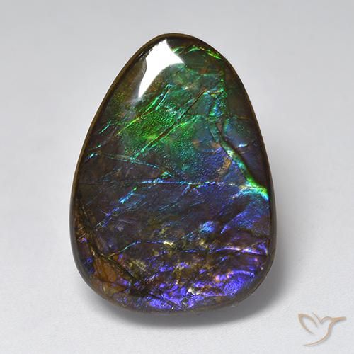 17.96ct Natural Multicolor amolita, Elegante, Opaco