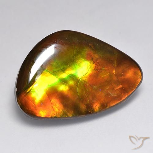 20.30ct Natural Multicolor amolita, Elegante, Opaco