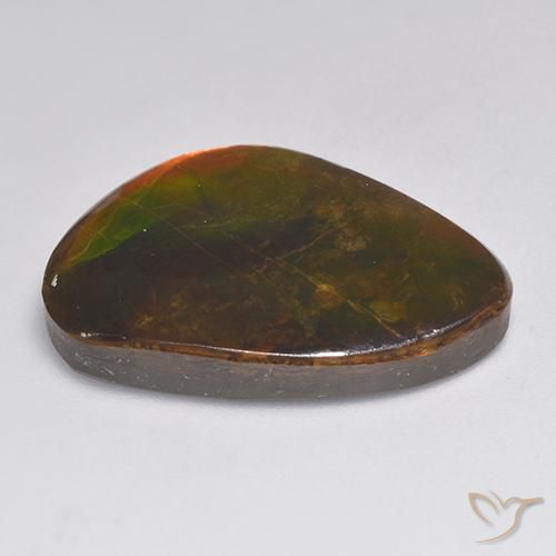 amolita Multicolor natural de 20.30 ct, Elegante, Opaco
