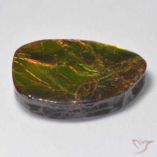 amolita Multicolor natural de 11.13 ct, Elegante, Opaco