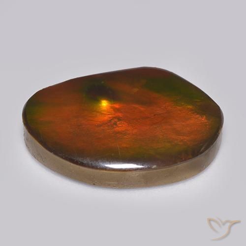amolita Multicolor natural de 21.29 ct, Elegante, Opaco