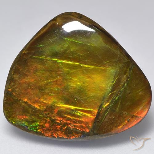18.32ct Natural Multicolor amolita, Elegante, Opaco