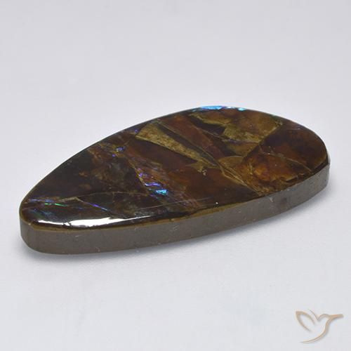 amolita Multicolor natural de 19.90 ct, Elegante, Opaco