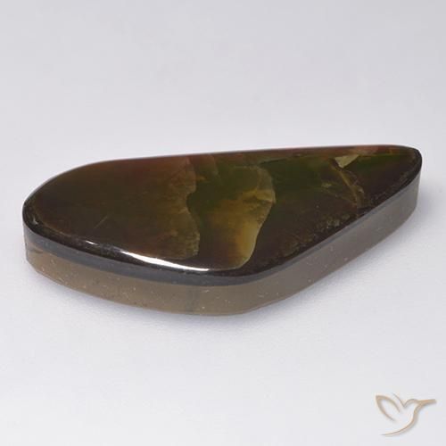 amolita Multicolor natural de 13.86 ct, Elegante, Opaco