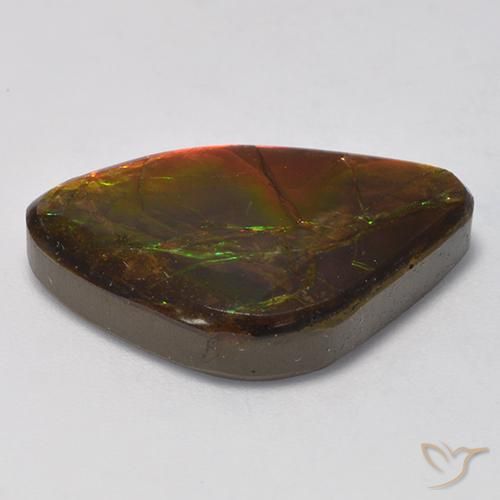 amolita Multicolor natural de 14.18 ct, Elegante, Opaco