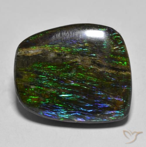 17.51ct Natural Multicolor amolita, Elegante, Opaco