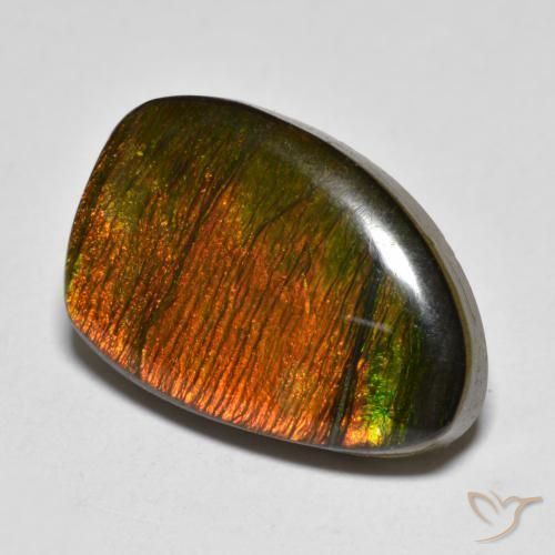 amolita Multicolor natural de 10.20 ct, Elegante, Opaco