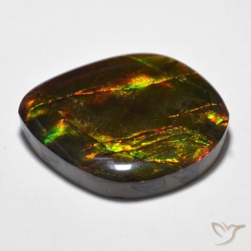 amolita Multicolor natural de 23.51 ct, Elegante, Opaco