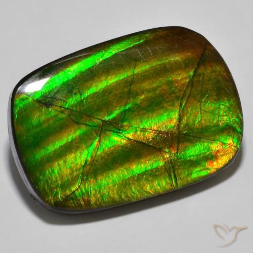amolita Multicolor natural de 19.01 ct, Elegante, Opaco