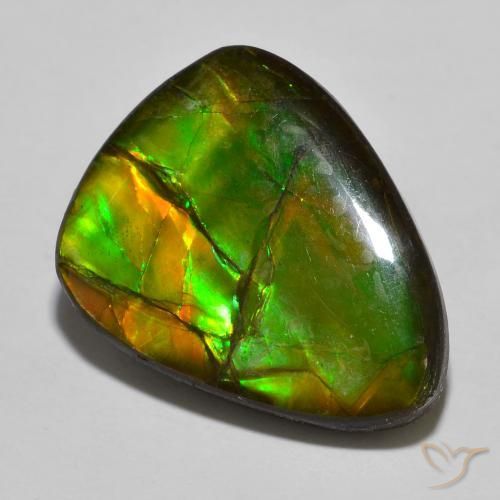16.39ct Natural Multicolor amolita, En forma de pera, Opaco