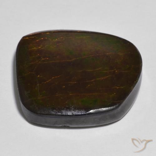 amolita Multicolor natural de 16.86 ct, Elegante, Opaco