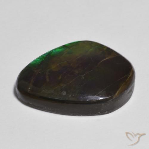 amolita Multicolor natural de 11.06 ct, Elegante, Opaco
