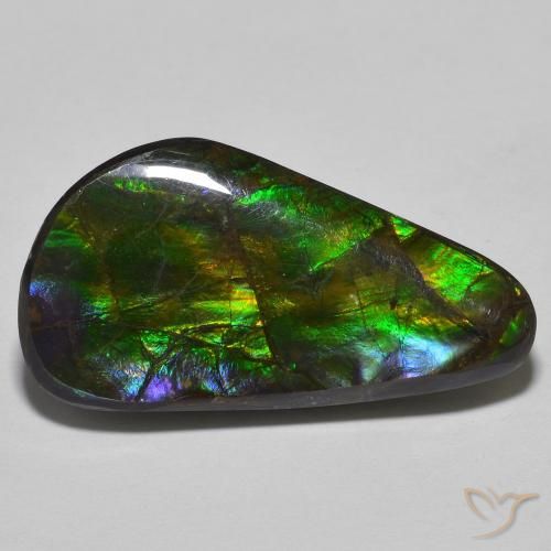 15.09ct Natural Multicolor amolita, Elegante, Opaco