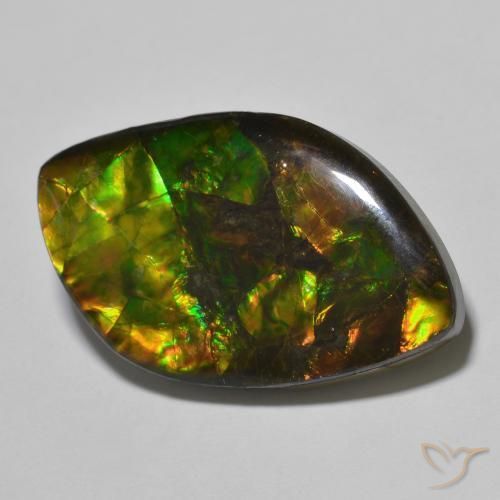 amolita Multicolor natural de 22.60 ct, Elegante, Opaco
