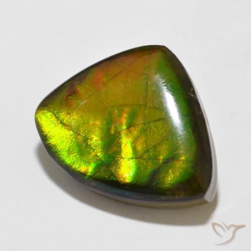 amolita Multicolor natural de 11.47 ct, Elegante, Opaco