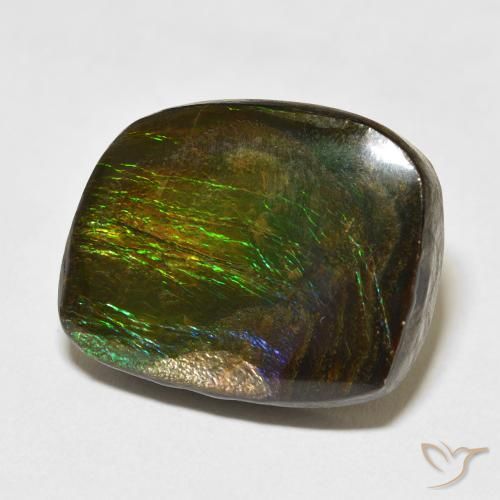 amolita Multicolor natural de 19.50 ct, Elegante, Opaco
