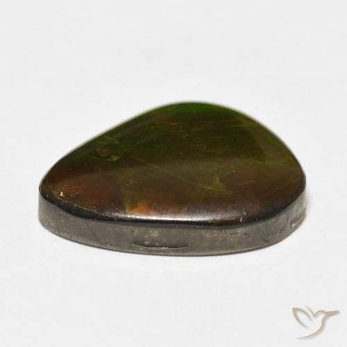 amolita Multicolor natural de 15.27 ct, Elegante, Opaco