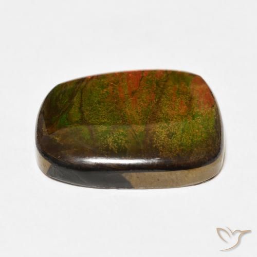 amolita Multicolor natural de 14.15 ct, Elegante, Opaco