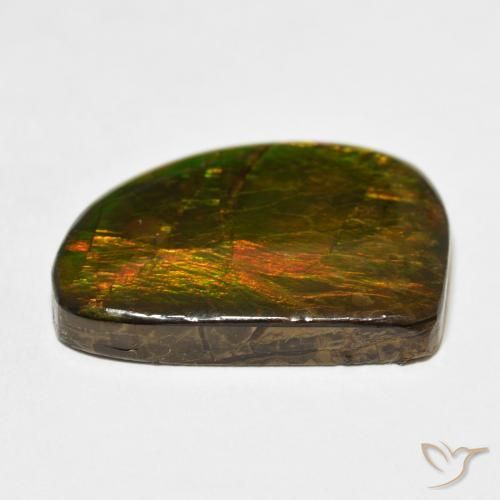 amolita Multicolor natural de 21.11 ct, Elegante, Opaco