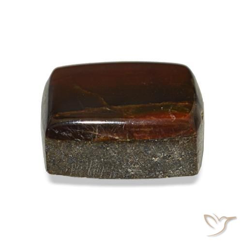 Ammolita multicolor natural de 2,43 ct, baguette, opaco