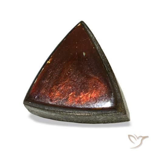 Ammolita multicolor natural de 1,53 ct, trillón, opaco