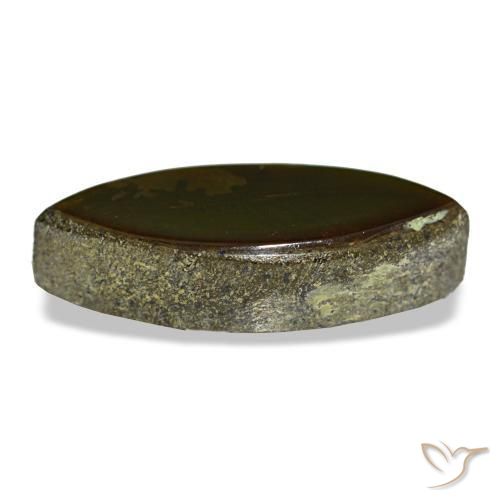 Ammolita multicolor natural de 2,22 ct, marquesa, opaco