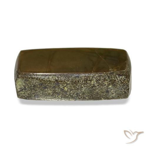 Ammolita multicolor natural de 1,51 ct, baguette, opaco