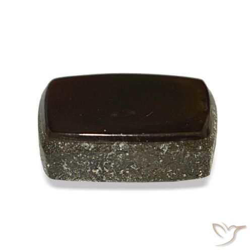 Ammolita multicolor natural de 1,79 ct, baguette, opaco