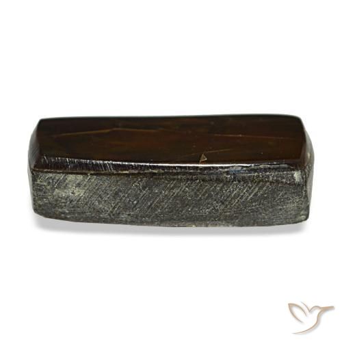 Ammolita multicolor natural de 2,51 ct, baguette, opaco