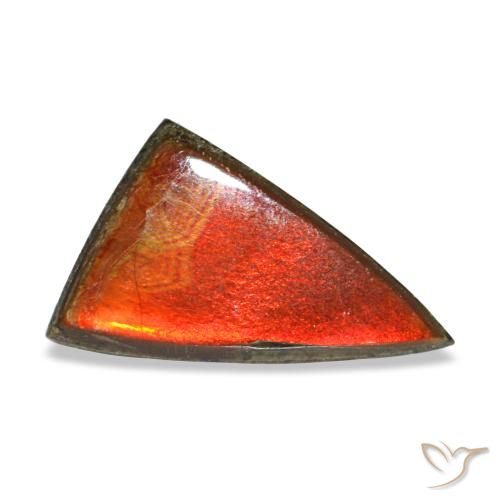 Ammolita multicolor natural de 1,11 ct, trillón, opaco