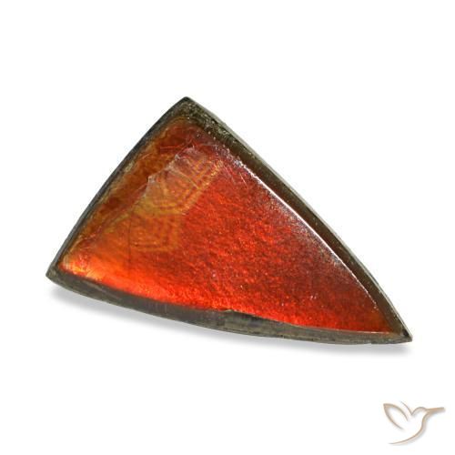 Ammolita multicolor natural de 1,11 ct, trillón, opaco